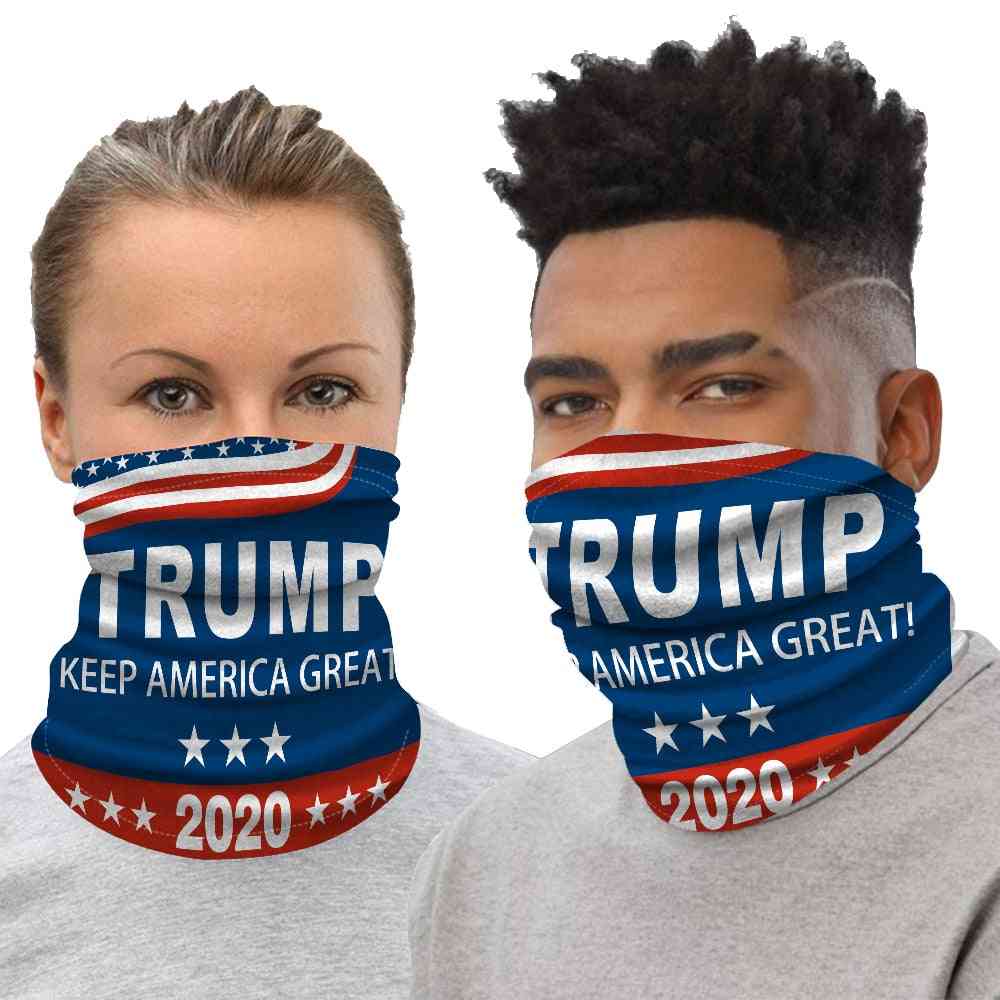 Trump Printed Face Mask, Half Sun Dust Protection Vivid Fashion Scarf 3d Tube Masks
