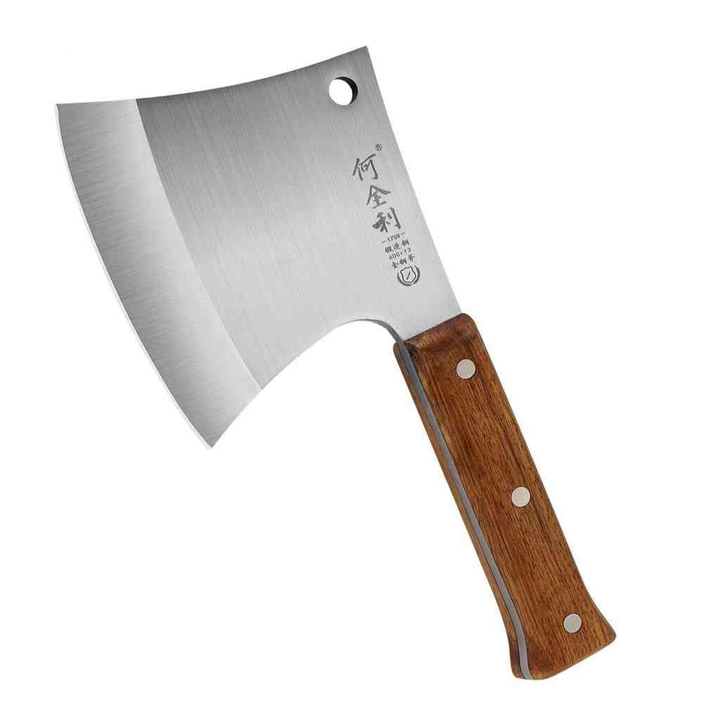 Smidd kutt i rustfritt stål, knivbenkniv, kokkhakker, skjæreøks