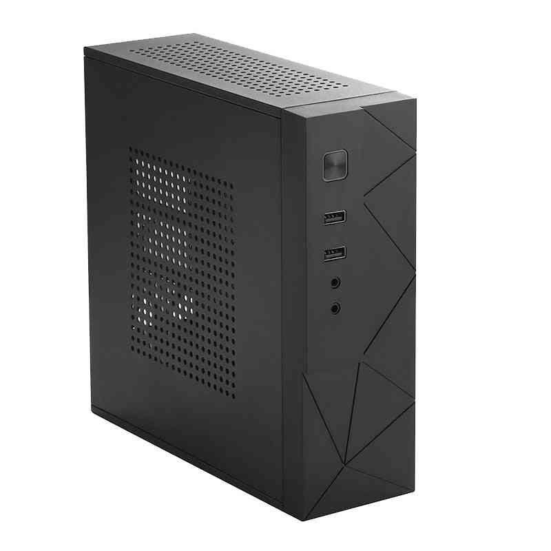 Desktop Power Supply Gaming Htpc Host, 2.0 Usb Mini Itx With Radiator Hole Case, Practical Horizontal Chassis