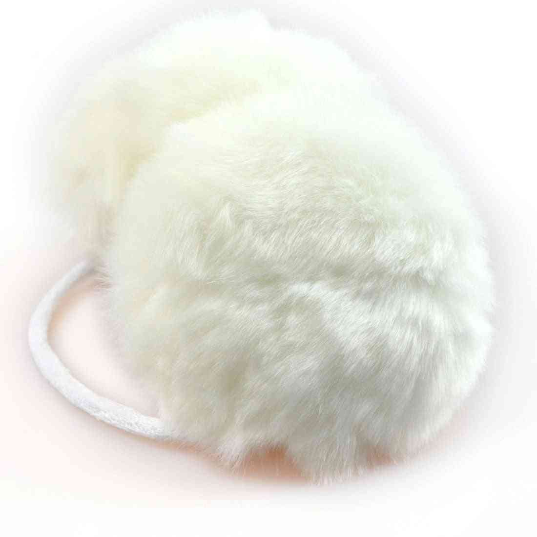 Winter Warm Big New Fur Solid Color Adult Earmuff