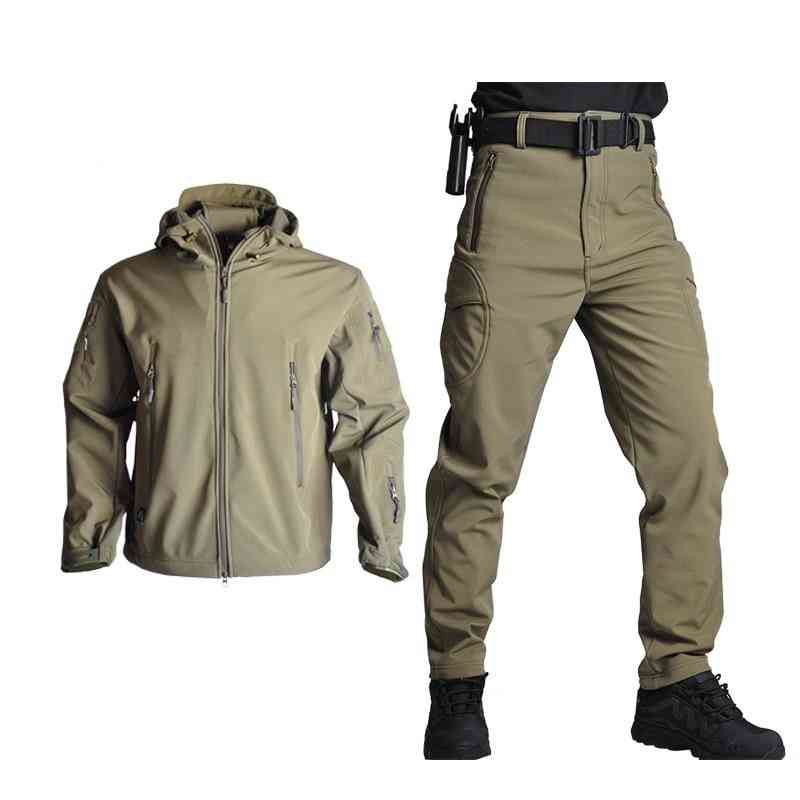 Unisex hær vandtæt camo jagt tøj jakke + bukser