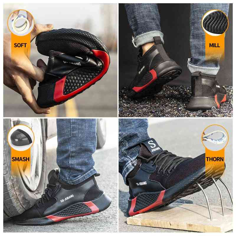 Outdoor Steel Toe Combat Ankle Boots