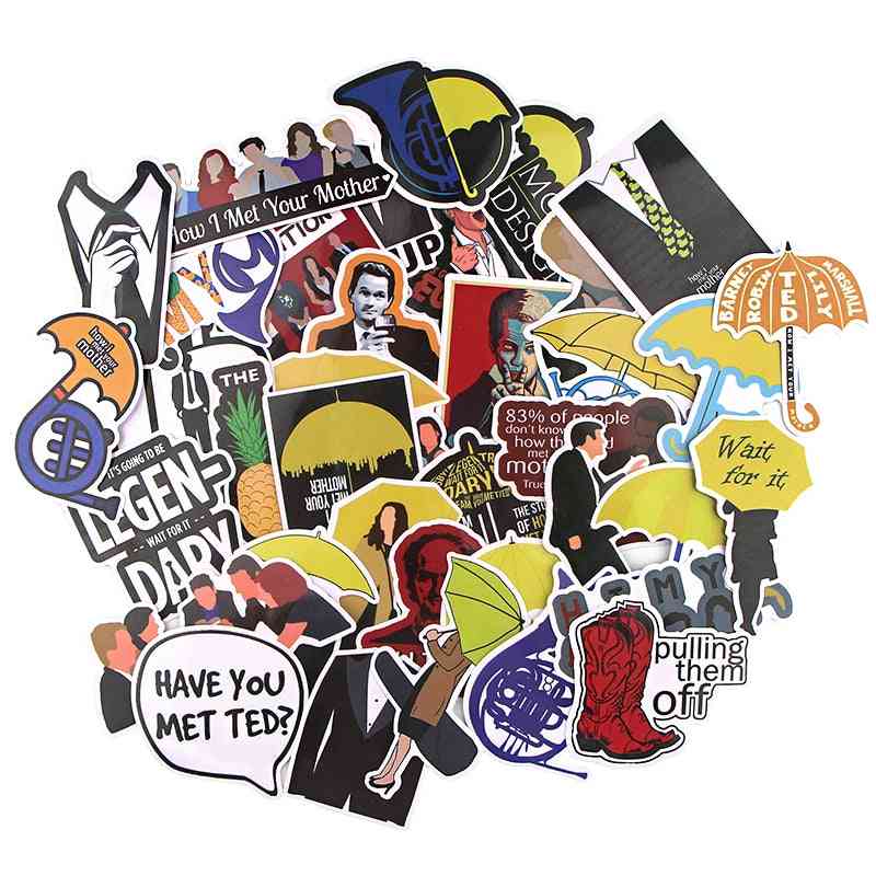 Random Style Cute Sticker For Motorcycle, Suitcase Cool Laptop, Skateboard