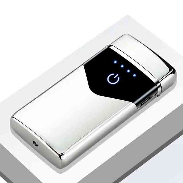 Dual-arc Usb Rechargeable, Electronic Led Screen, Power Display, Lighter Gadgets
