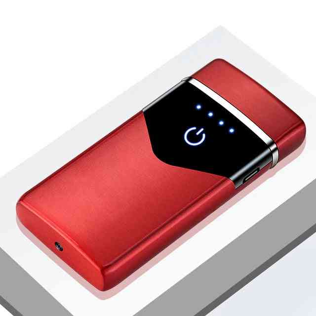 Dual-arc Usb Rechargeable, Electronic Led Screen, Power Display, Lighter Gadgets