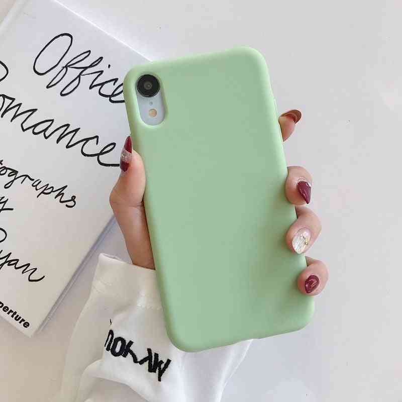 Soft Tpu, Rubber Silicone, Candy Color, Phone Back Cover
