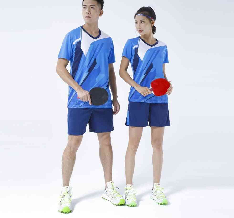Table Tennis, Jersey Set With Shorts Ping-pong Shirt, Women