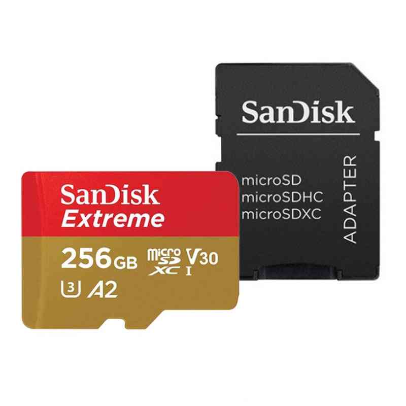 Extrém micro SD kártya, 128 GB flash memóriakártya, u3 / 4k / v30 tf kártyák