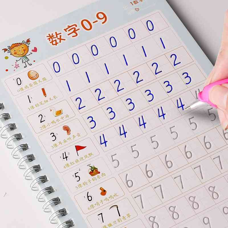 1pcs, 0-100 Numbers, Copybook Drawing, Hand Writing, Calligraphy Educational