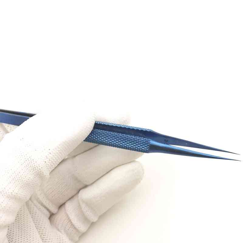 титанова сплав, ръб за поддръжка, прецизен пръстов отпечатък, инструмент за пинсети