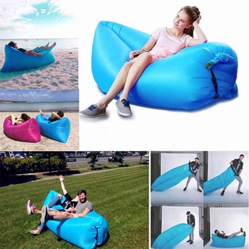 Waterproof Inflatable, Portable Sofa For Outdoor Sleeping Bed & Lounge Chair
