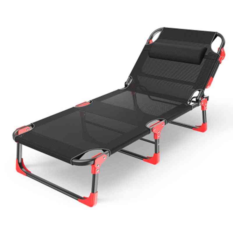 Adjustable Steel Recliner For Quick Folding Wide Armrest Backrest Foldable Chairs