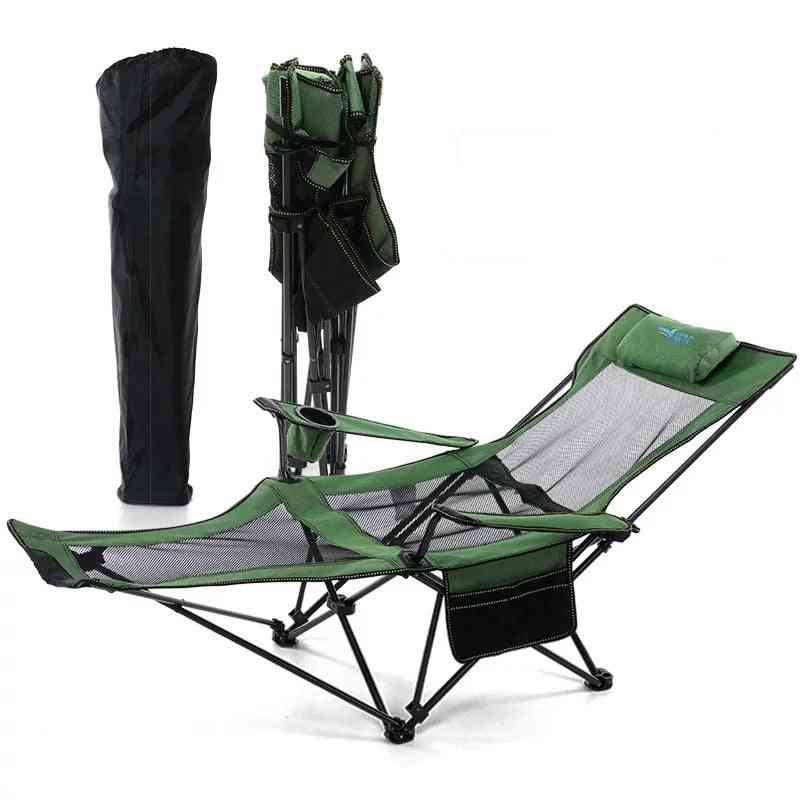 Adjustable Steel Recliner For Quick Folding Wide Armrest Backrest Foldable Office Chair