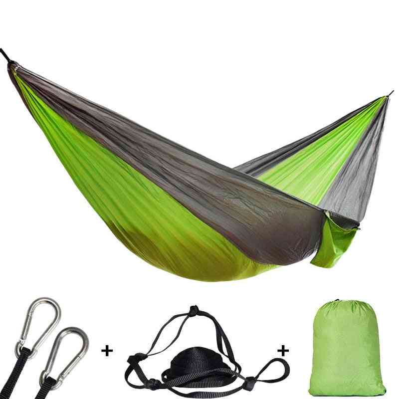 Hiking Camping Hammock, Portable Nylon Safety Parachute Swing Chair - Double Person Leisures