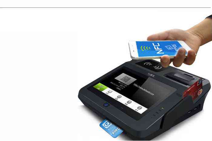 All In One 3g Nfc Android Pos System With Barcode Scanner And Thermal Printer