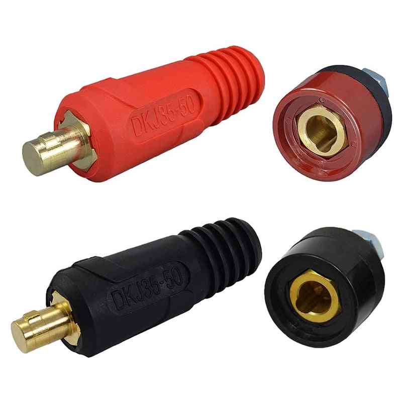 Conectores-enchufes y enchufes de placa de cable de soldadura tig, montaje rápido dinse