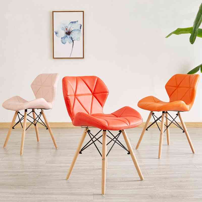 Nordic Furniture, Modern Iron Wood, Kitchen Dining Chairs