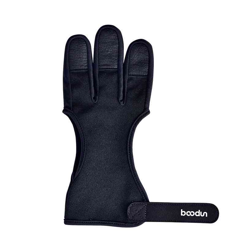 3-fingers Anti-slip, Finger Protection Shooting Gloves For Left & Right Hand