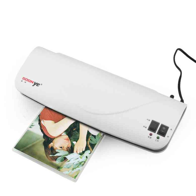 Thermal Office Hot & Cold Laminator Machine For A4 Document Photo Blister Packaging Plastic Film Roll Laminator