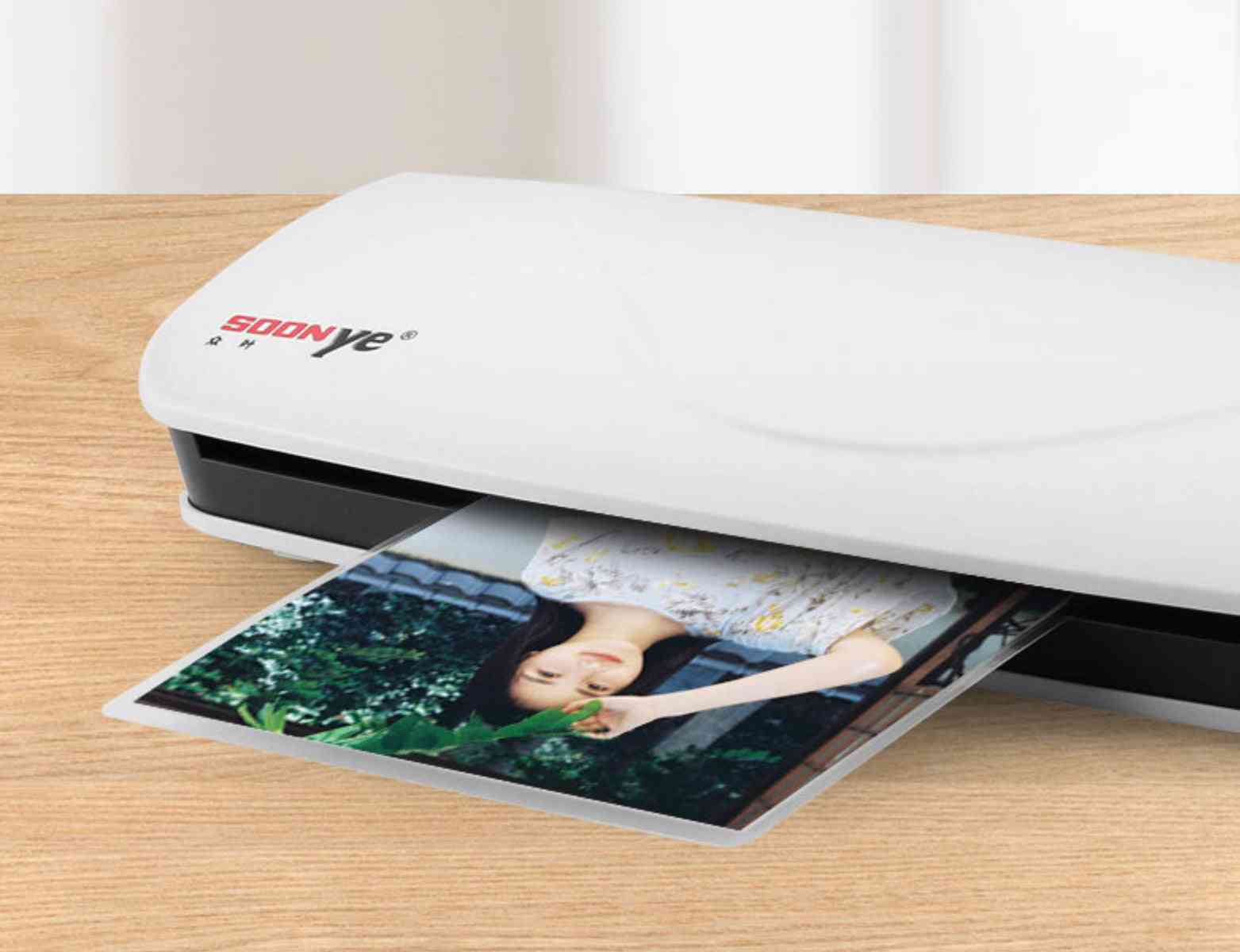 Máquina laminadora en frío y caliente de oficina térmica para laminador de rollo de película plástica de embalaje de blíster de fotos de documentos a4