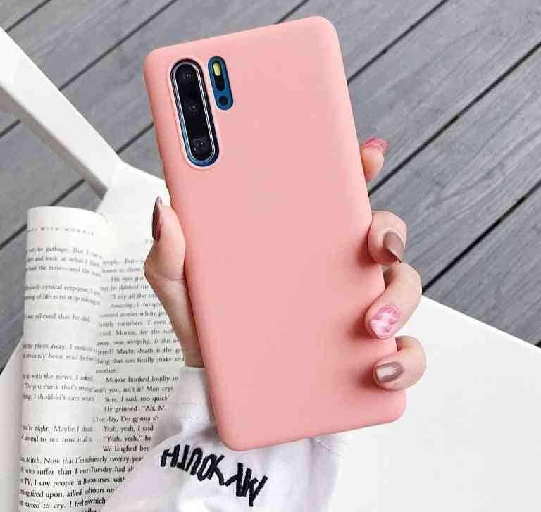 Candy Color Silicone Solid Color Matte Cases For Huawei - Set 6