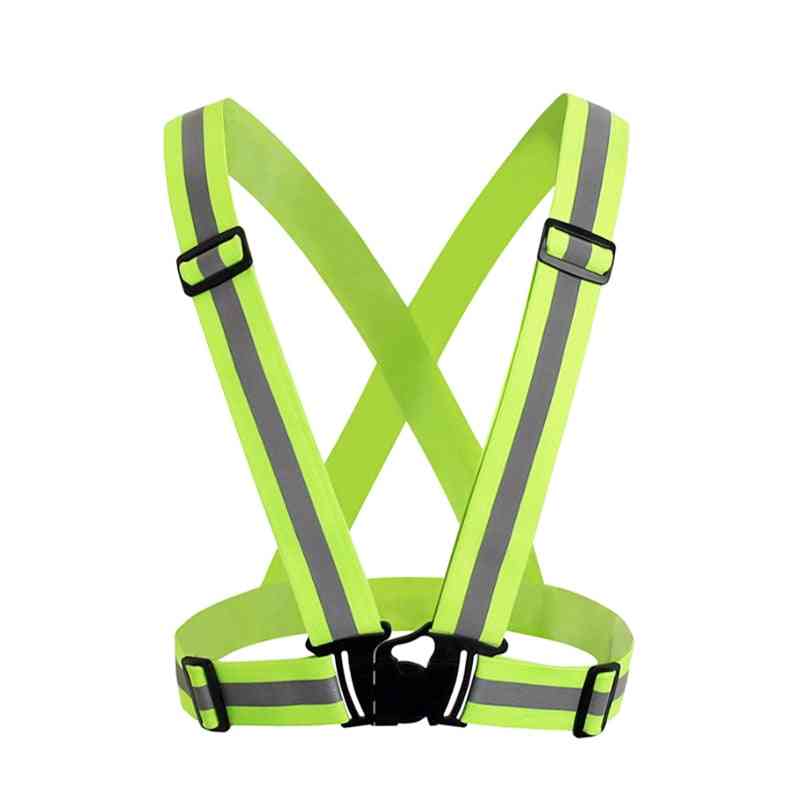 High Visibility Unisex Outdoor Reflective Elasticity Safety Vest Fit Harnesses