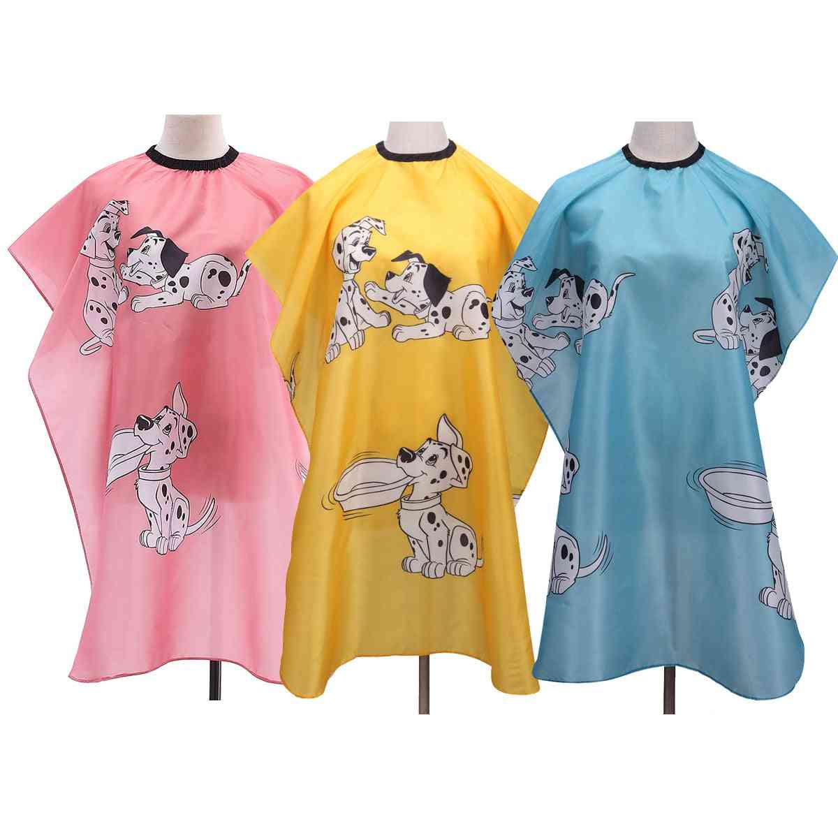 Hairdressing Kid Cartoon Cape, Waterproof  Hair Cutting, Dyeing Clothes, Apron Wrap