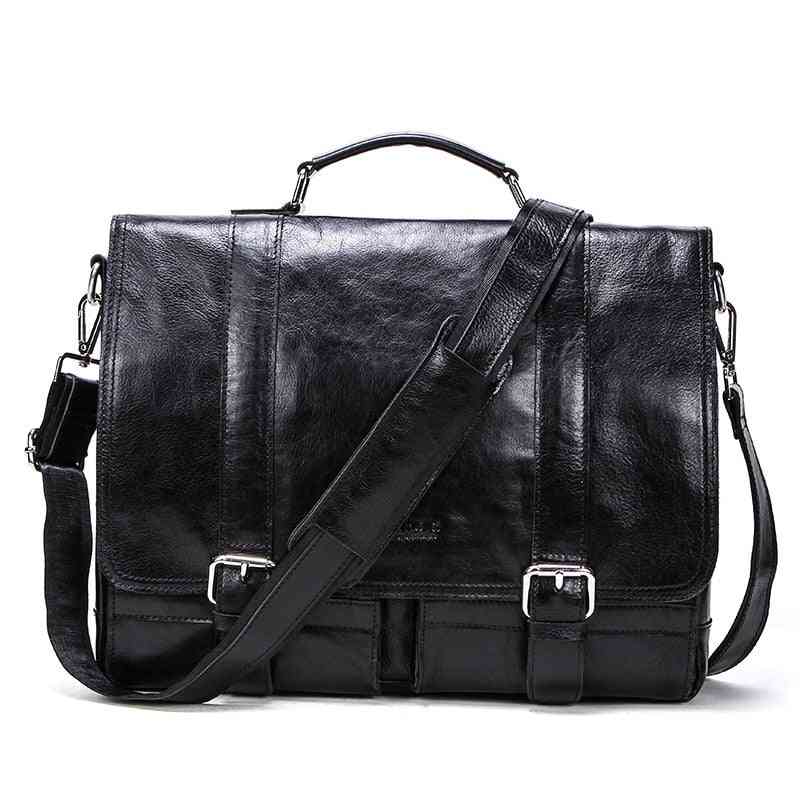 Men's Briefcase, Genuine Leather Business Handbag