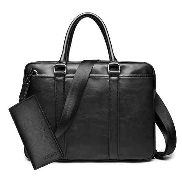 Luxury Leather, Business Briefcase, Laptop & Shoulder Bag