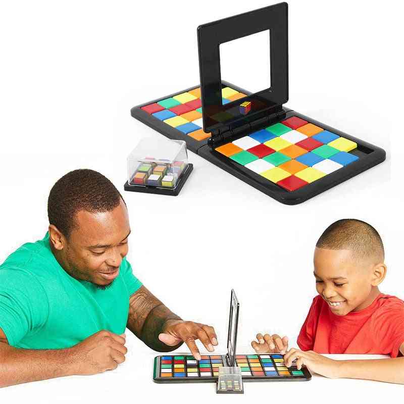 Battle Square Race Spiel Elternquadrat-Desktop-Puzzles lernen lehrreich