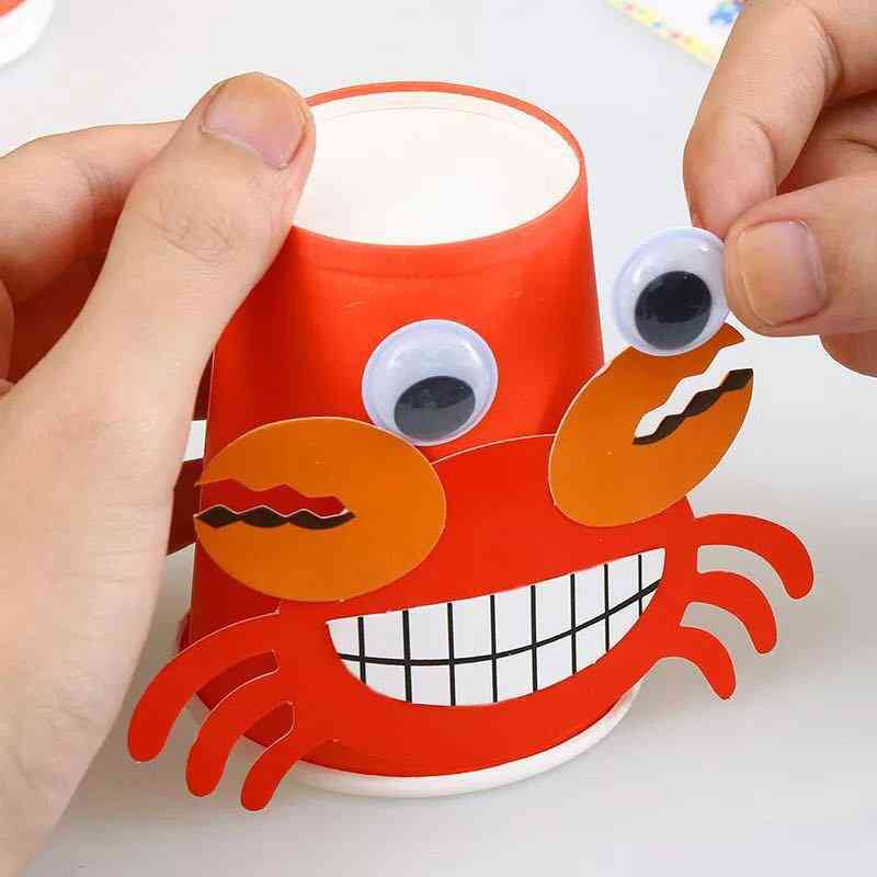Animals Diy Handmade Paper Cups Sticker Material Kit