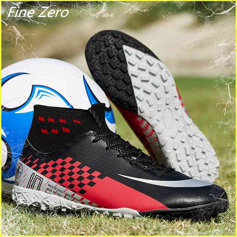 High Ankle Soccer Soft Groud Football Shoes