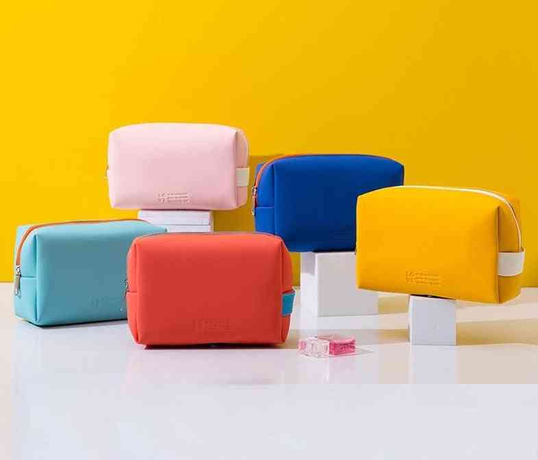 Waterproof- Pu Cute Candy, Travel Cosmetic, Makeup Storage Bags