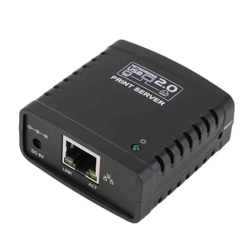 1-port Networking Print Server With Usb Cable & Power Cable