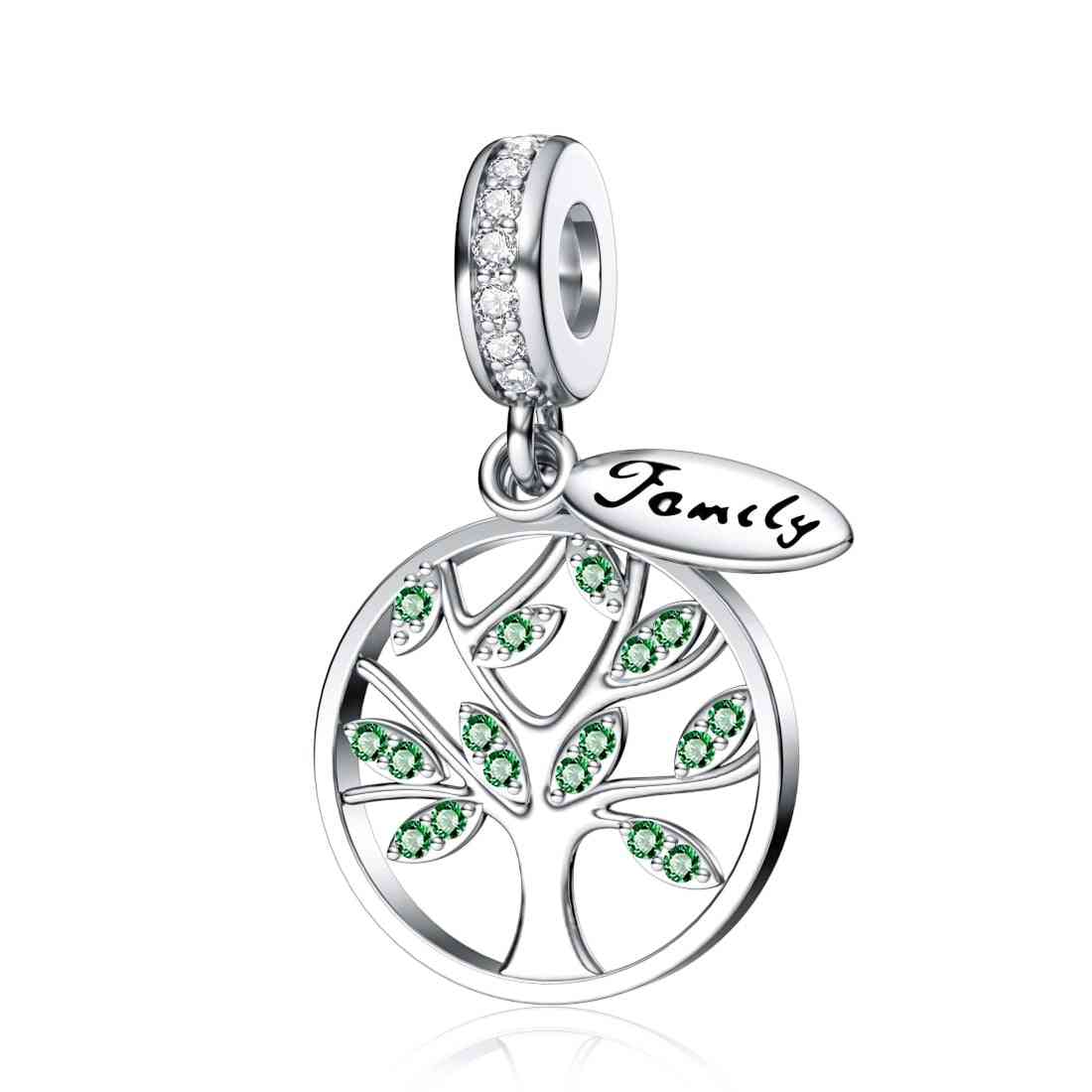 925 Sterling Silver Cz Beads Charms Pendant 's