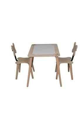 Niño de madera, juego de silla de escritorio
