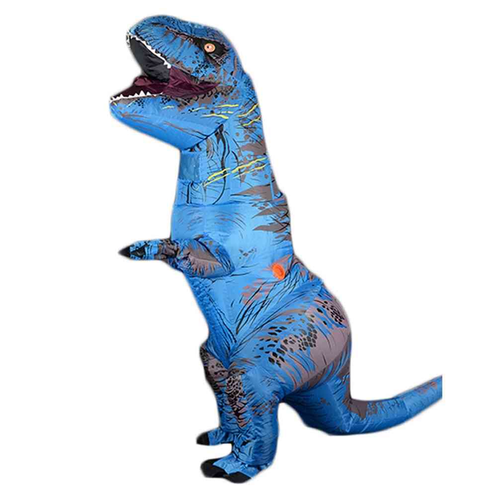 Dinosaur cosplay varm oppblåsbar kostyme til fest, halloween
