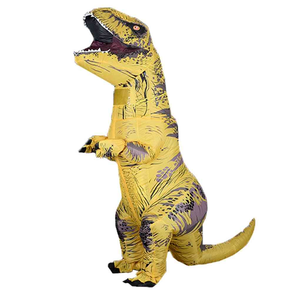 Dinosaur cosplay varm oppblåsbar kostyme til fest, halloween