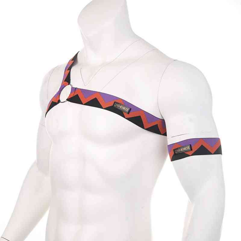 Men Chest Shoulder Elastic Belt Harness