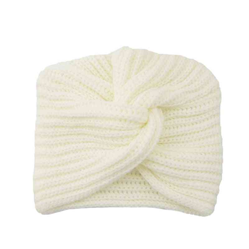Inner Hijab, Turban Cashmere, Cross Wrap Head, Indian Wool Knitting Cap