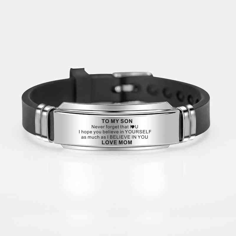 Wristband Stainless Steel, Silicone Bracelets For