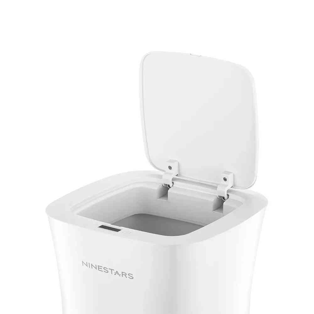 Waterproof Dustbin, Smart Touchless, Trash Bin Can (white)
