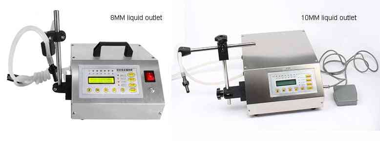 Digital Control Pump Liquid Filling Machine, Lcd Display, Mini Electric, Water, Softdrink, Milk Bottles