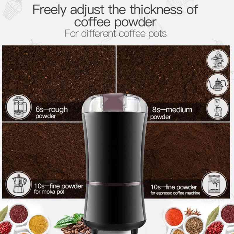 Kaffekvarn, mini saltpeppar, kraftfull, krydda, nötter, frön, bönmalmaskin