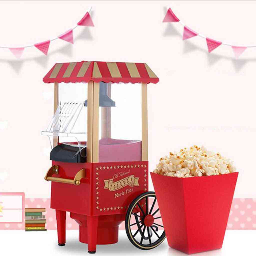Popcornmaskin, liten mini elektrisk karneval majs tillverkning för hushåll