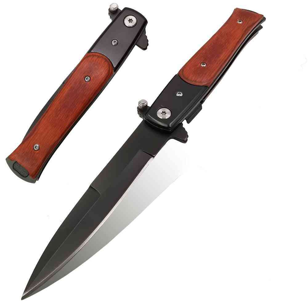 Blade Quick Open Outdoor Portable Pocket Camping Tactical Folding Knife