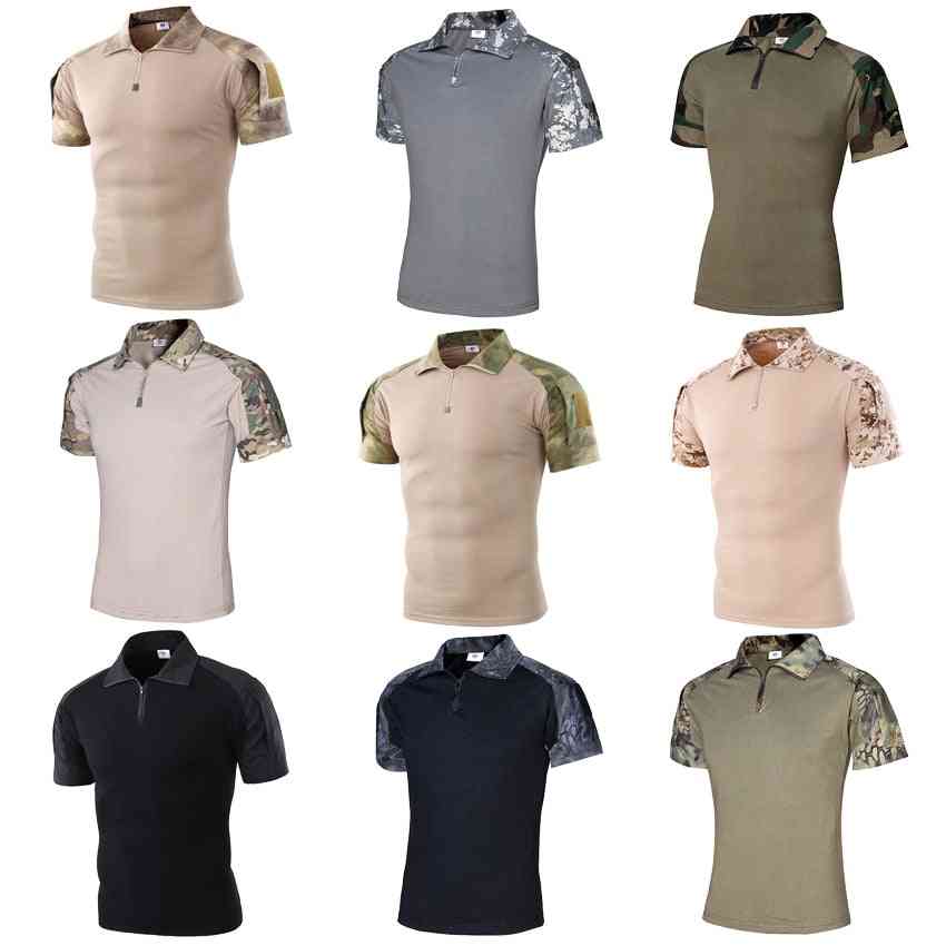 Short Sleeve Polo Shirt, Hunting Combat Army Suit