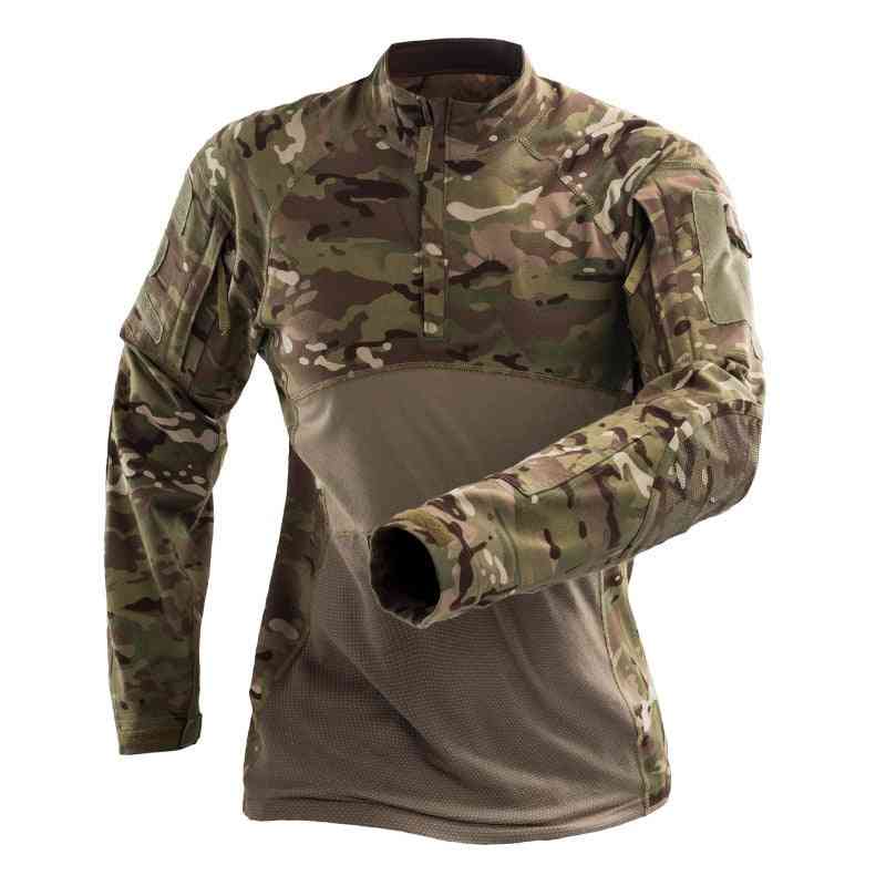 Camiseta táctica militar, camisas de entrenamiento para hombres