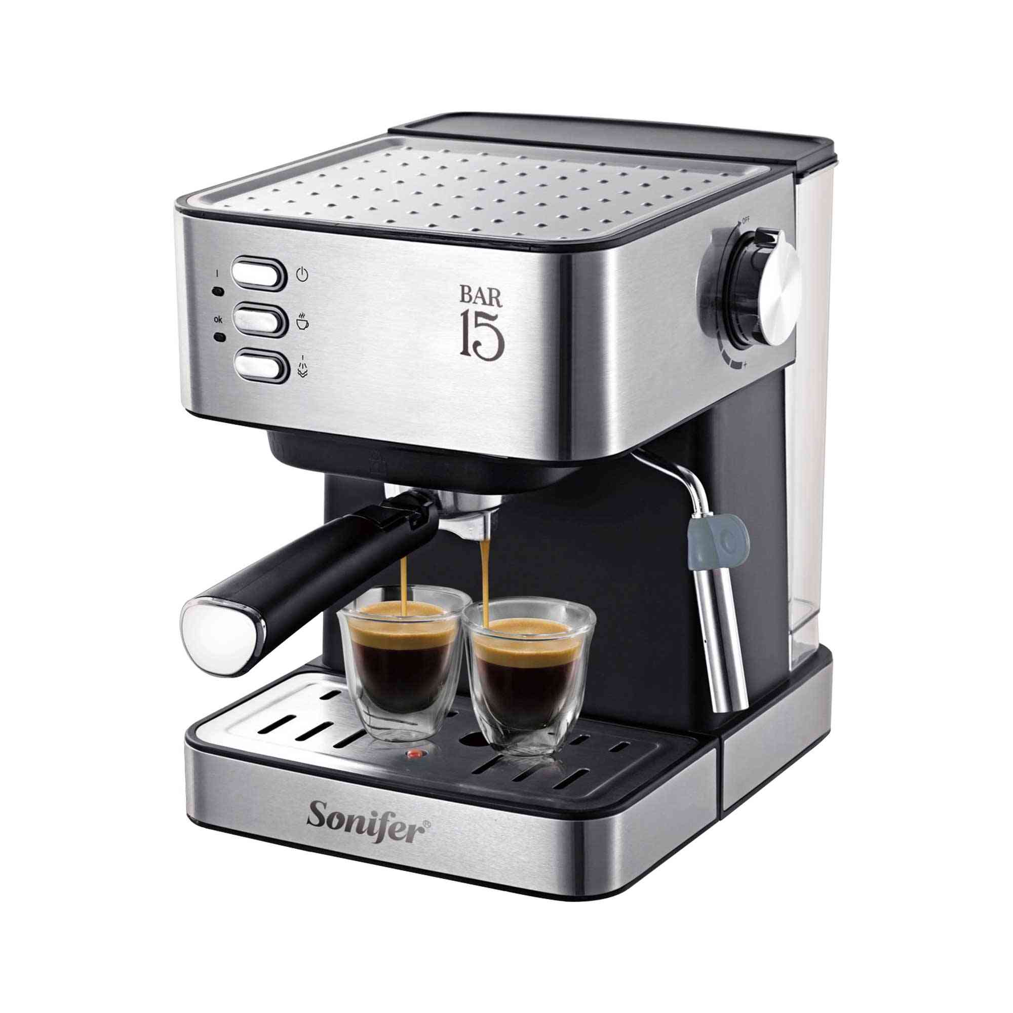 Elektrisk espressomaskin för kaffekvarn
