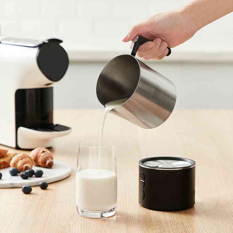 Abnehmbarer Milchaufschäumer elektrischer Dampfgarer für die Zubereitung von Latte Cappuccino Macchiato warme Milch